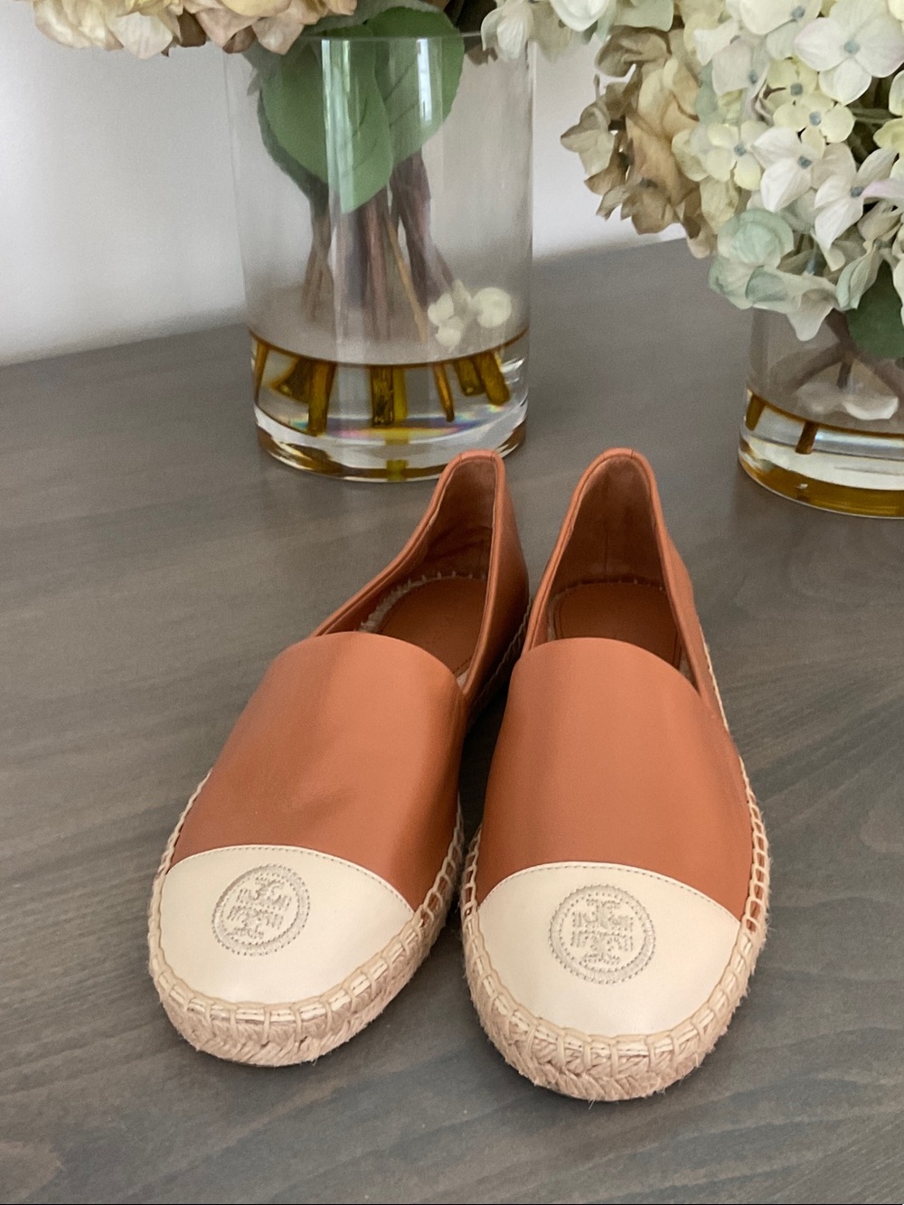Tory Burch Leather Espadrilles - 7.5